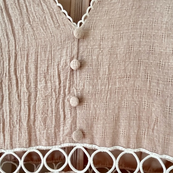 Endless Rose Linen and Lace Rose Tiered Maxi - Picture 6 of 9